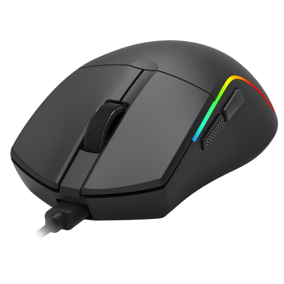 Redragon Deicide M816 Wired USB-C 4000 DPI 5 Buttons Custom RGB Lighting 1.8M Detachable Cable Ergonomic Lightweight Optical Sensor Gaming Mouse – Black