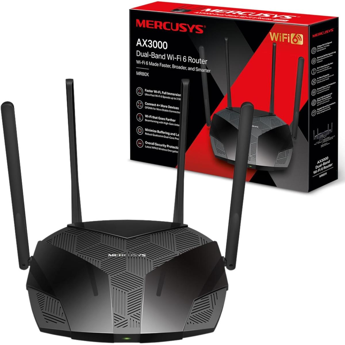 MERCUSYS 4K wireless router for network connectivity