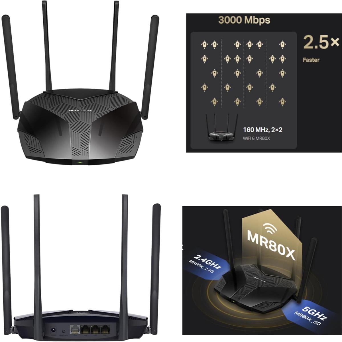 MERCUSYS 4K wireless router for network connectivity
