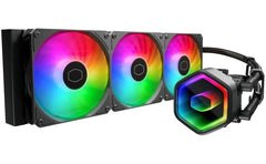 Cooler Master 360 Core II Liquid CPU AIO Cooler – 360mm Radiator, 3X ARGB PWM Fans, Infinity Mirror Dual-Chamber Pump, Quiet Cooling & Easy Installation, AMD AM5/AM4 & Intel LGA 1851/1700, Black