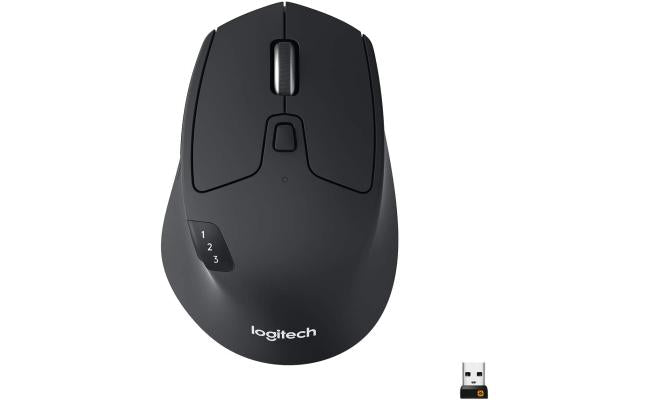 Logitech M720 Triathalon Multi Device Wireless & Bluetooth Mouse Windows & Apple Mac Black