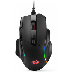Redragon M925 Wired Gaming Mouse, 24,000 Max DPI Optical Gaming Mouse with 10 Programmable Buttons, Ergonomic Natural Grip Build, Software Supports DIY Keybinds & DPI, Black