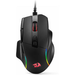 Redragon M925 Wired Gaming Mouse, 24,000 Max DPI Optical Gaming Mouse with 10 Programmable Buttons, Ergonomic Natural Grip Build, Software Supports DIY Keybinds & DPI, Black