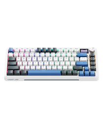 Machenike K500F-B81W Tri-mode GR Silver Switch RGB Navy