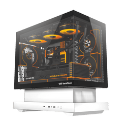 DARKFLASH FLOATRON F1 M-ATX White PC Gaming Case