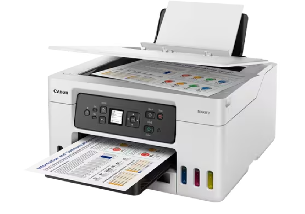 Canon MAXIFY GX3040 Wireless 3-in-1 Refillable MegaTank Inkjet Printer,ideal for small businesses that need cost-effective and high-speed printing, White Canon MAXIFY GX3040 Wireless 3-in-1 Refillable MegaTank Inkjet Printer,ideal for small businesses that need cost-effective and high-speed printing, White
