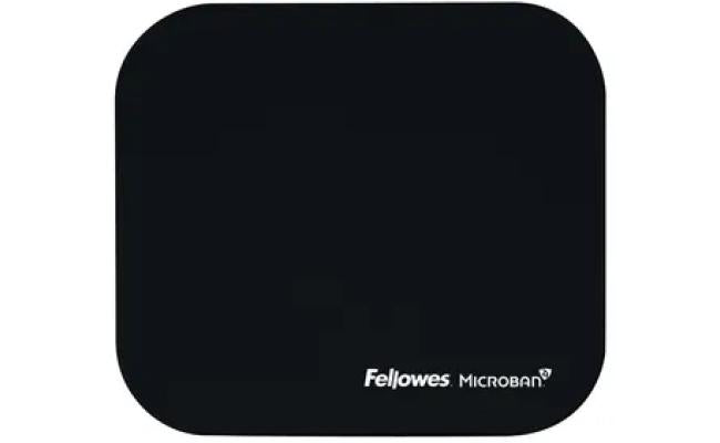 Fellowes Microban Mouse Mat In Black With Antibaerial Proteion Layer Black Fellowes Microban Mouse Mat In Black With Antibaerial Proteion Layer Black