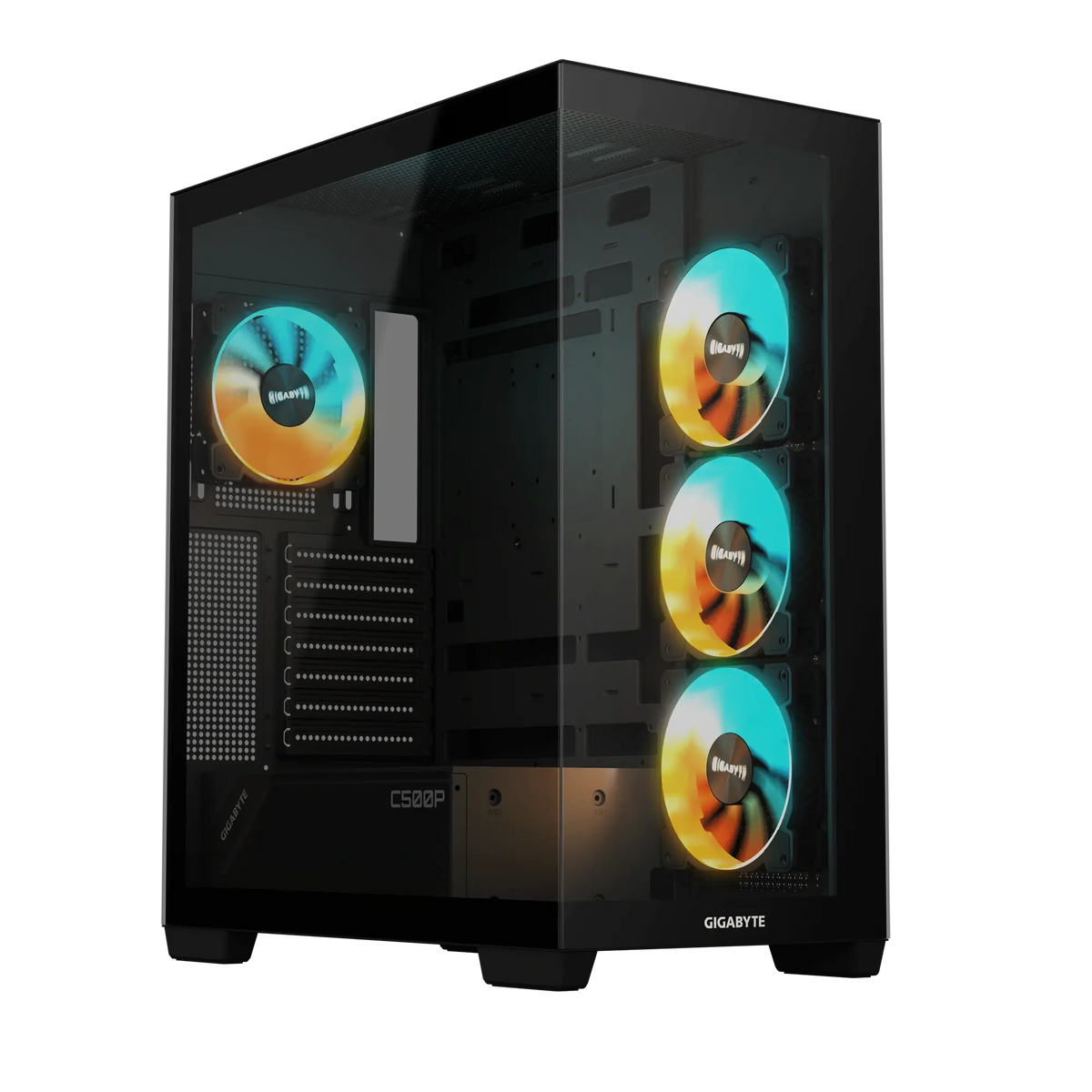 GIGABYTE C500 PANORAMIC STEALTH Tempered Glass Gaming Case (4ARGB Fans)
