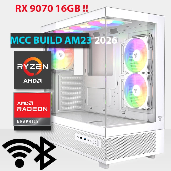 Am23 26 as Gaming Pc Build || Amd Ryzen 5 9600x 6 Core Radeon Rx 9070 Gaming Oc 16gb Gddr6 Graphics Card