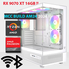 MCC AM24-26 - MIDAS Gaming PC Build || AMD Ryzen 5 9600X 6-Core - AMD Radeon RX 9060 XT 16GB GAMING OC GDDR6 Graphics Card