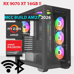 MCC AM27-26 - MIDAS Gaming PC Build || AMD Ryzen 7 7800X3D 8-core - AMD Radeon RX 9070 XT 16GB Gaming OC GDDR6 Graphics Card