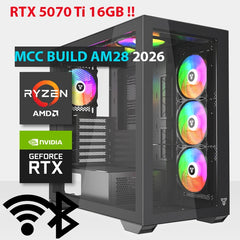 MCC AM28-26 - MIDAS Gaming PC Build || AMD Ryzen 7 7800X3D 8-core - GeForce RTX 5070 Ti 16GB GDDR7 Graphics Card