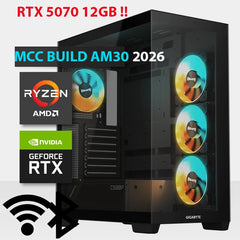 MCC AM30-26 - MIDAS Gaming PC Build || AMD Ryzen 7 9800X3D 8-core - GeForce RTX 5070 OC 12GB GDDR7 Graphics Card