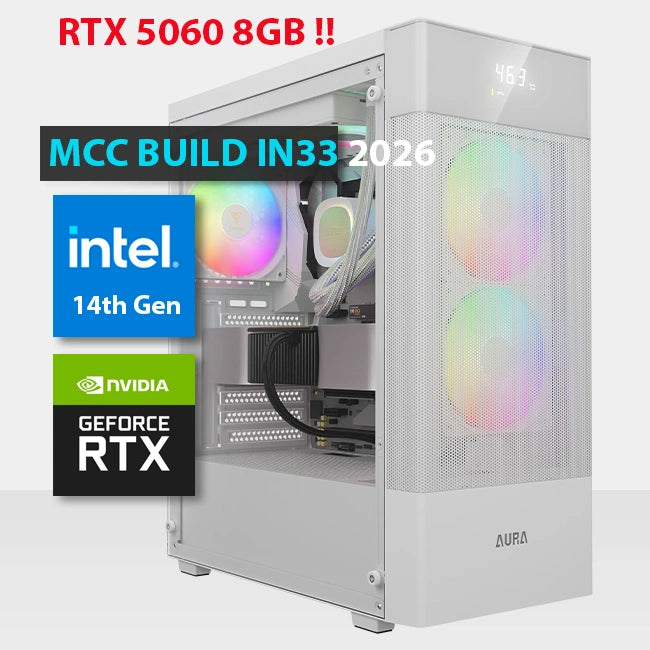 In33 26 as Gaming Pc Build || Intel Core I5 14400f 10 Core Geforce Rtx 5060 8gb Gddr7 Graphics