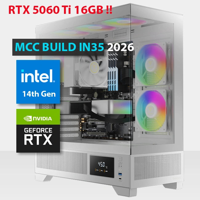 In35 26 as Gaming Pc Build || Intel Core I5 14400f 10 Core Msi Ventus Geforce Rtx 5060 Ti 16gb Oc Edition Gddr7 Graphics Card