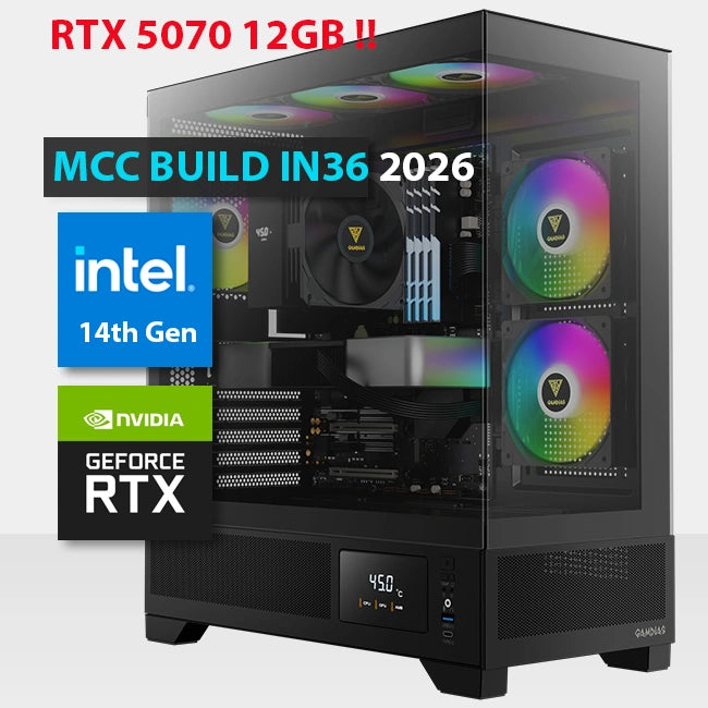 In36 26 as Gaming Pc Build || Intel Core I5 14400f 10 Core Geforce Rtx 5070 12gb Gddr7 Oc Edition Graphics Card