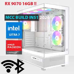 MCC IN51-26 - MIDAS Gaming PC Build || Intel Core Ultra 7 265K 20-Core - SAPPHIRE NITRO+ AMD Radeon RX 9070 Gaming OC 16GB GDDR6 Graphics Card