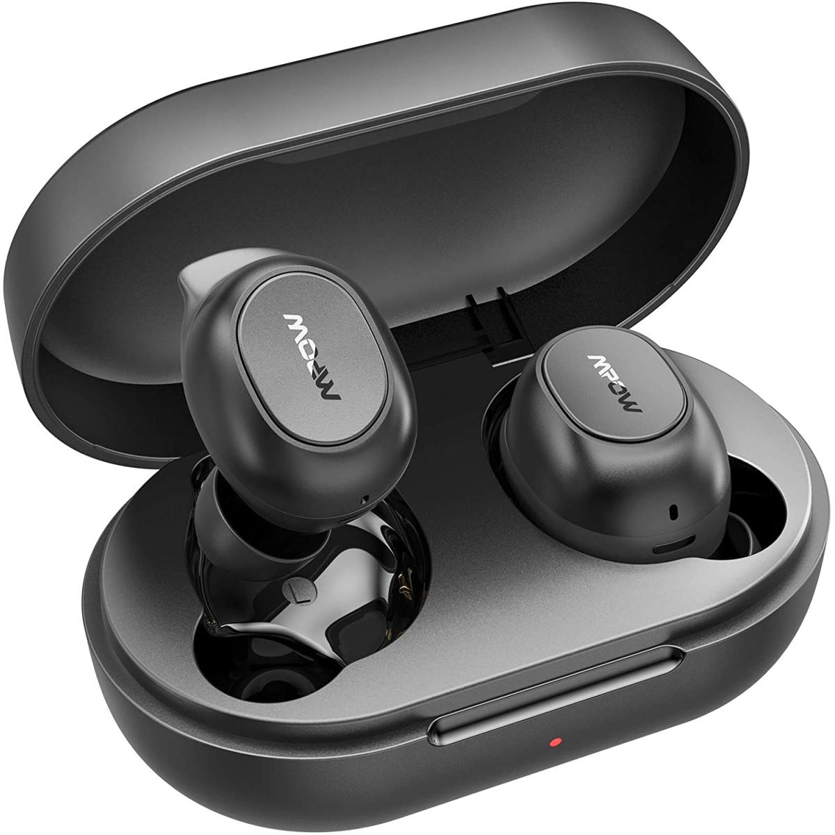 Mpow Mdots In Ear Bluetooth 5.0 Waterproof 20hrs Playtime & Noise Cancel Mic with audio devices