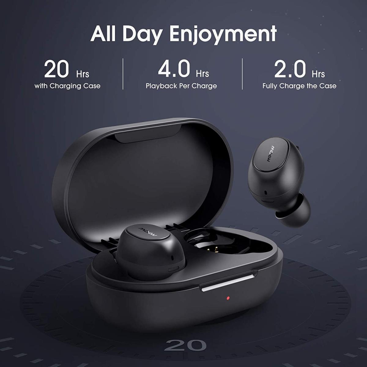 Mpow Mdots In Ear Bluetooth 5.0 Waterproof 20hrs Playtime & Noise Cancel Mic Mpow Mdots In Ear Bluetooth 5.0 Waterproof 20hrs Playtime & Noise Cancel Mic