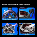 MEMO CX08 Pro 15W Hight Power Gaming Phone Cooler Type C Mobile Phone Cooling Fan