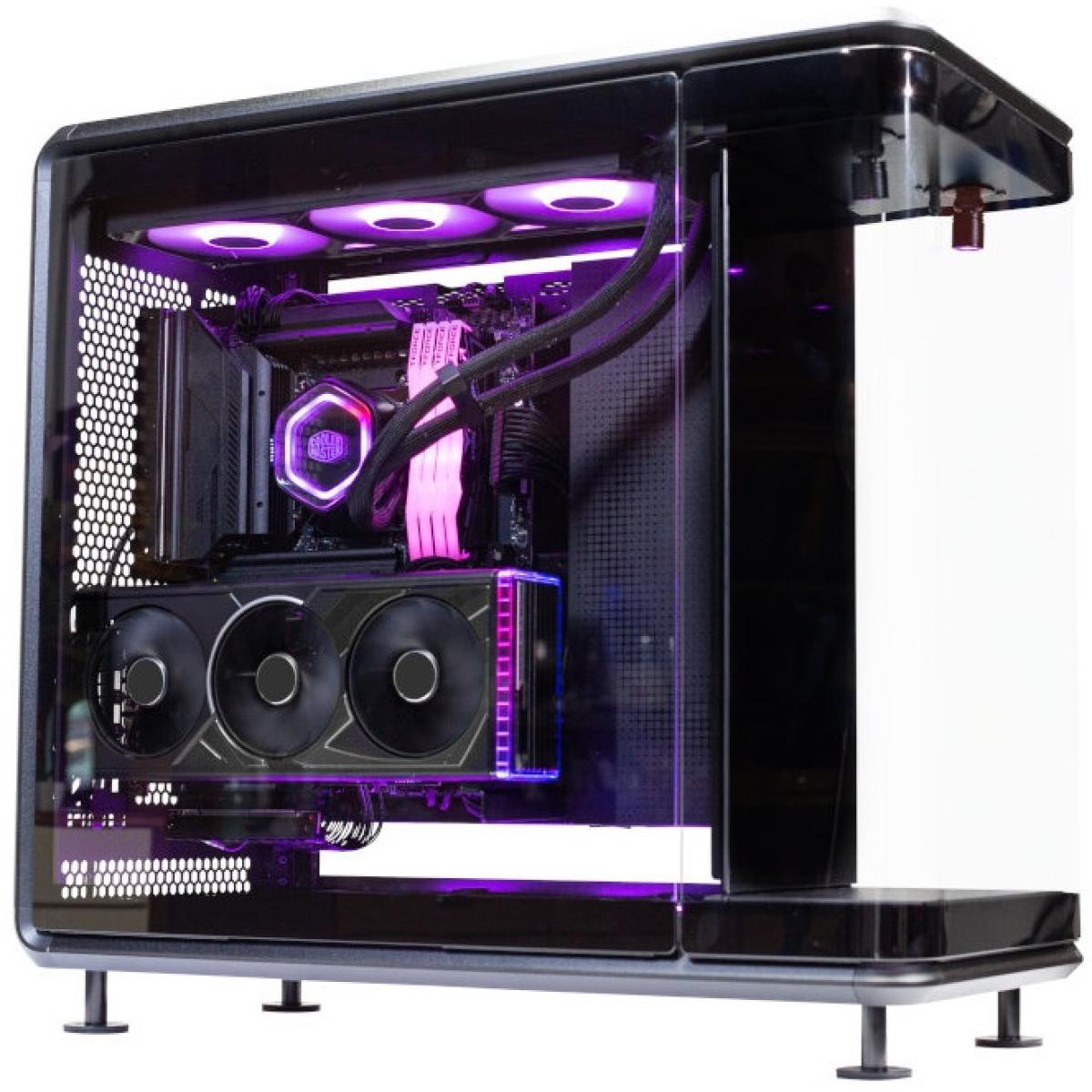 Cooler Master ARGB PC case for desktop computer builds and component installation