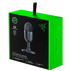 Razer Seiren Mini USB Ultra Compact Condenser Professional Recording Microphone Supercardioid Pickup Pattern, Built-in Shockmount, Plug & Play - For PC (Black) | RZ19--R3M1 |