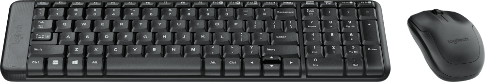 Logitech Mk220 Compa Wireless Keyboard & Mouse Set For Windows Unifying Usb Receiver 24 Month Battery Black Logitech Mk220 Compa Wireless Keyboard & Mouse Set For Windows Unifying Usb Receiver 24 Month Battery Black