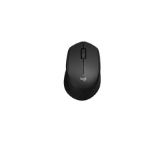 Logitech MK345 Wireless Combo Full-Sized Keyboard with Palm Rest and Comfortable Right-Handed Mouse - Black