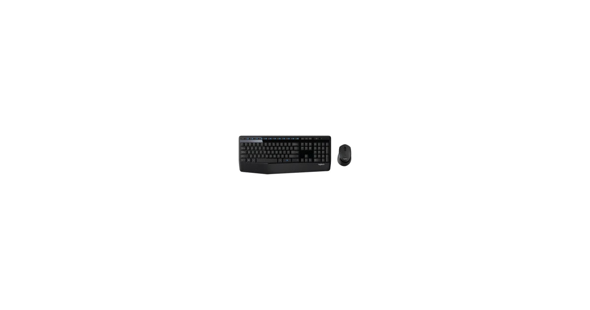 Logitech MK345 Wireless Combo Full-Sized Keyboard with Palm Rest and Comfortable Right-Handed Mouse - Black