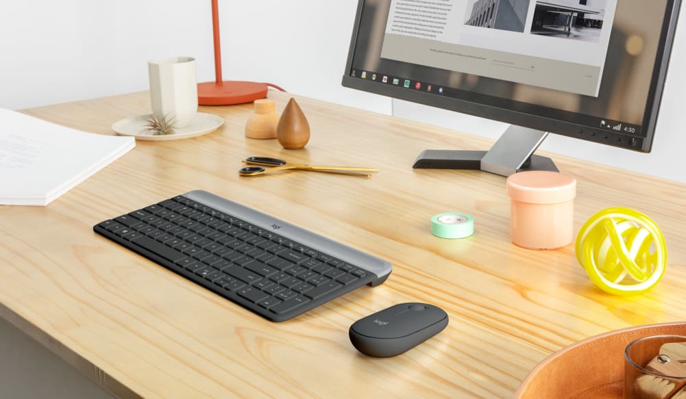 Logitech Mk470 Slim Wireless Keyboard And Mouse Combo Arabic / English Layout Logitech Mk470 Slim Wireless Keyboard And Mouse Combo Arabic / English Layout
