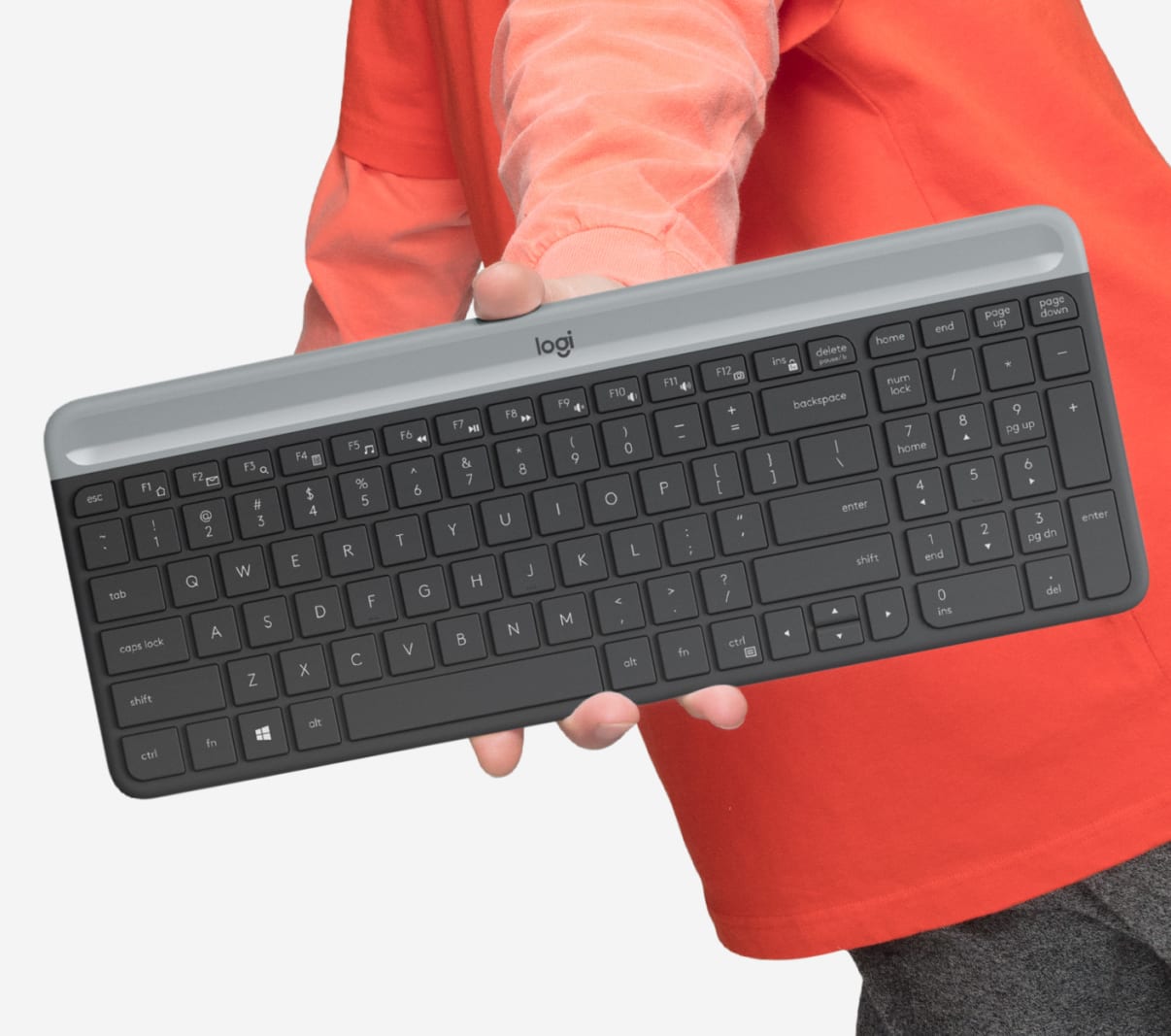 Logitech Mk470 Slim Wireless Keyboard And Mouse Combo Arabic / English Layout Logitech Mk470 Slim Wireless Keyboard And Mouse Combo Arabic / English Layout