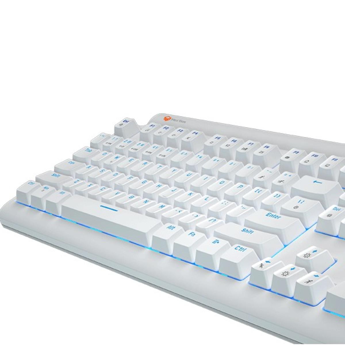 Meetion MT-MK600 Blue Switch Olly Go Mechanical Gaming Keyboard -White