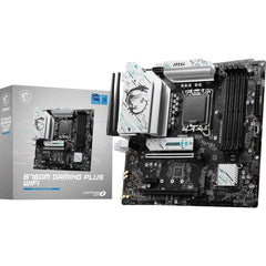 MSI B760M GAMING PLUS WIFI 6E mATX Supports 14th/13th/12th DDR5 PCIe 4.0 2x M.2 Gen 4 2.5G LAN - Black