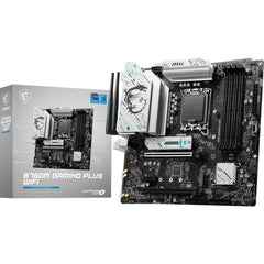 MSI B760M GAMING PLUS WIFI 6E mATX Supports 14th/13th/12th DDR5 PCIe 4.0 2x M.2 Gen 4 2.5G LAN - Black