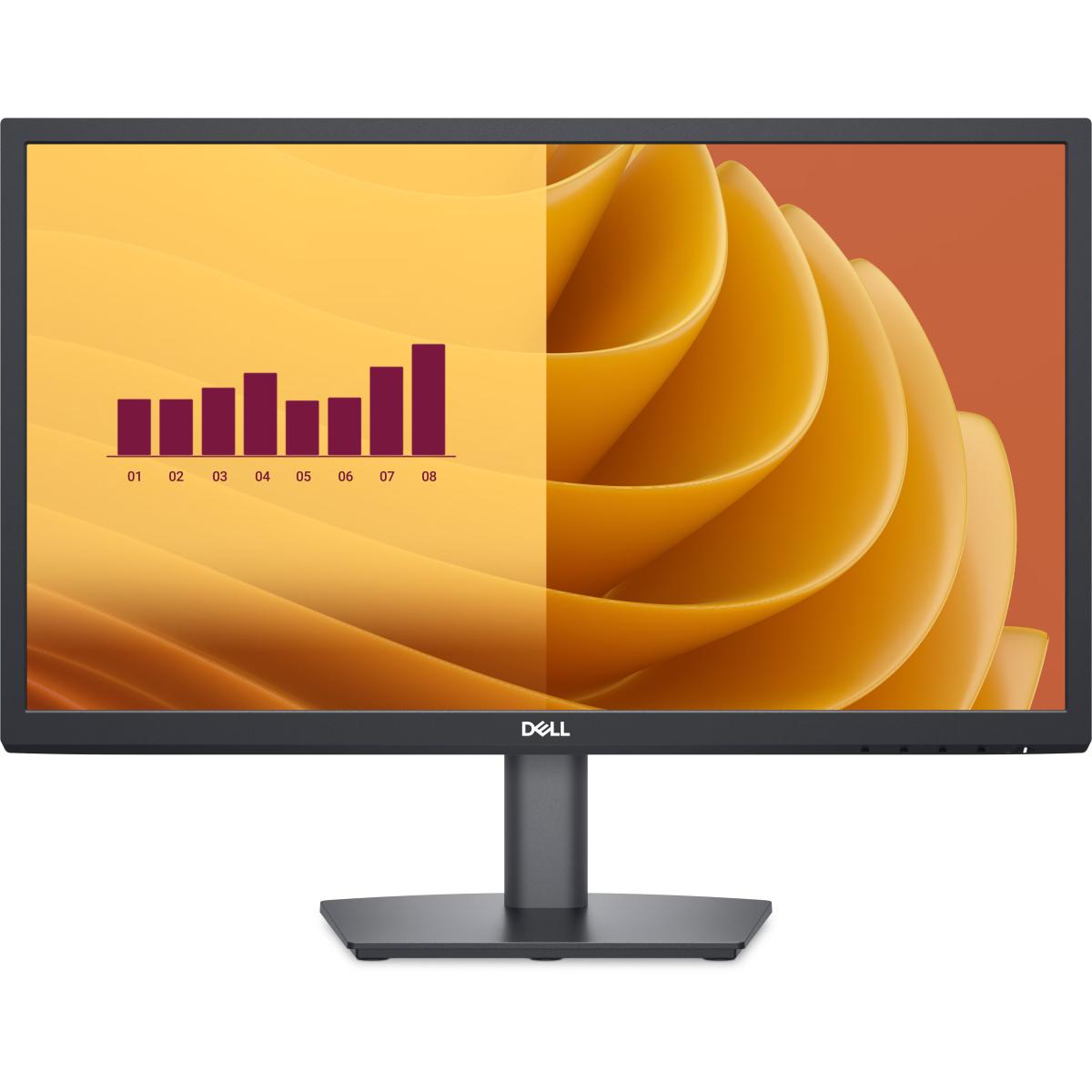 Dell E2225H Essential Flat Monitor 22" FHD VA @75HZ, Narrow Bezel Display w/ DP, VGA - Black | E2225H | - CompuMe