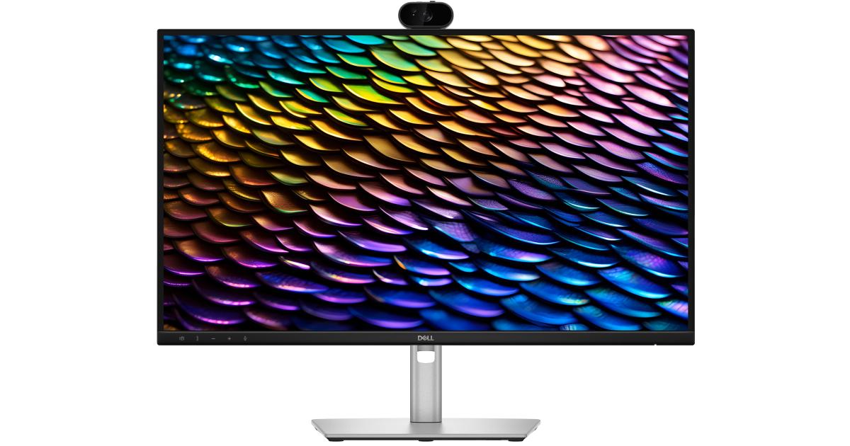 Dell Pro P 27 USB-C Hub Conferencing Monitor (P2726DEB) 27" 2K QHD (2560 x 1440) IPS @100HZ, 99% sRGB, Ultrathin Bezel Display, Adjustable Stand, DP, HDMI, Type-C 90W, Adjustable Stand w/ Integrated Webcam ,Mic, Speakers & KVM Switch