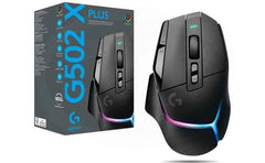 Logitech G502 X Plus Lightspeed Wireless , Hybrid Optical-Mechanical Switches w/ Hero 25K Sensor, Lightsync RGB, USB-C charging, 13 Programmable Controls - High Performance Gaming Mouse (Black)