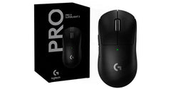 Logitech G PRO X SUPERLIGHT 2 (Black) Wireless Lightspeed Gaming Mouse, Lightweight 60g, 8K Polling, LIGHTFORCE Hybrid Switches, 44K DPI HERO 2 Sensor, 888 IPS, 5 Programmable Buttons, Up To 95 Hours Battery, For PC & Mac