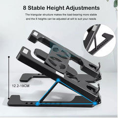 Multi Position Foldable Bracket Laptop Cooler Tablet Stand H688ذ