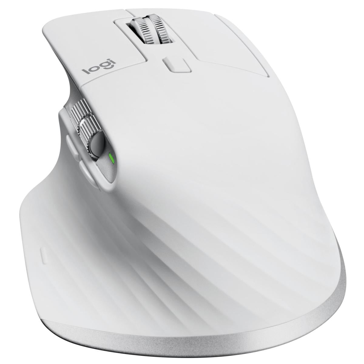 Logitech MX Master 3S for Mac Wireless Mouse, 2.4GHz RF & BT LE, 8000dpi Darkfield Optical Sensor, Quiet Click Butons, MagSpeed Electromagnetic Scrolling, Up to 70 Days Battery, Pale Gray