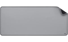 Logitech PadStudio Series Mouse Mat with Anti-Slip Rubber Base Durable Materials, Mid-Grey