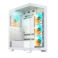 GIGABYTE C500 PANORAMIC STEALTH ICE Tempered Glass Gaming Case (4ARGB Fans)