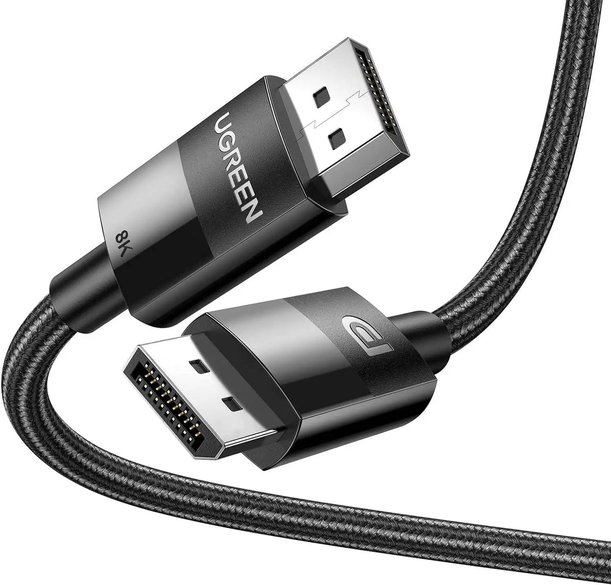 Ugreen 80394 Displayport To Displayport Cable 1.4 8k60hz 4k240hz Nylon Braided Cable 5m
