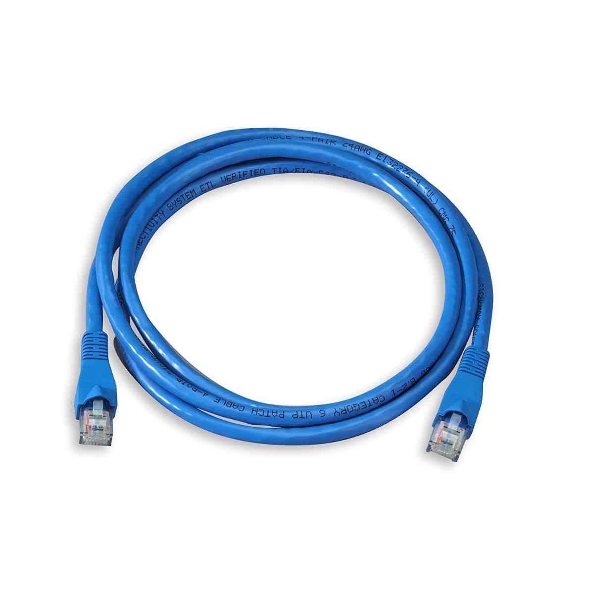 D-Link NCB-C6UBLUR1-05 Cat6 UTP 24 AWG PVC Round Patch Cord-0.5M