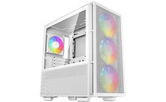 Deepcool CH560 Mid Tower High Air Flow w/ 3x140mm + 1x120mm ARGB Fans - White