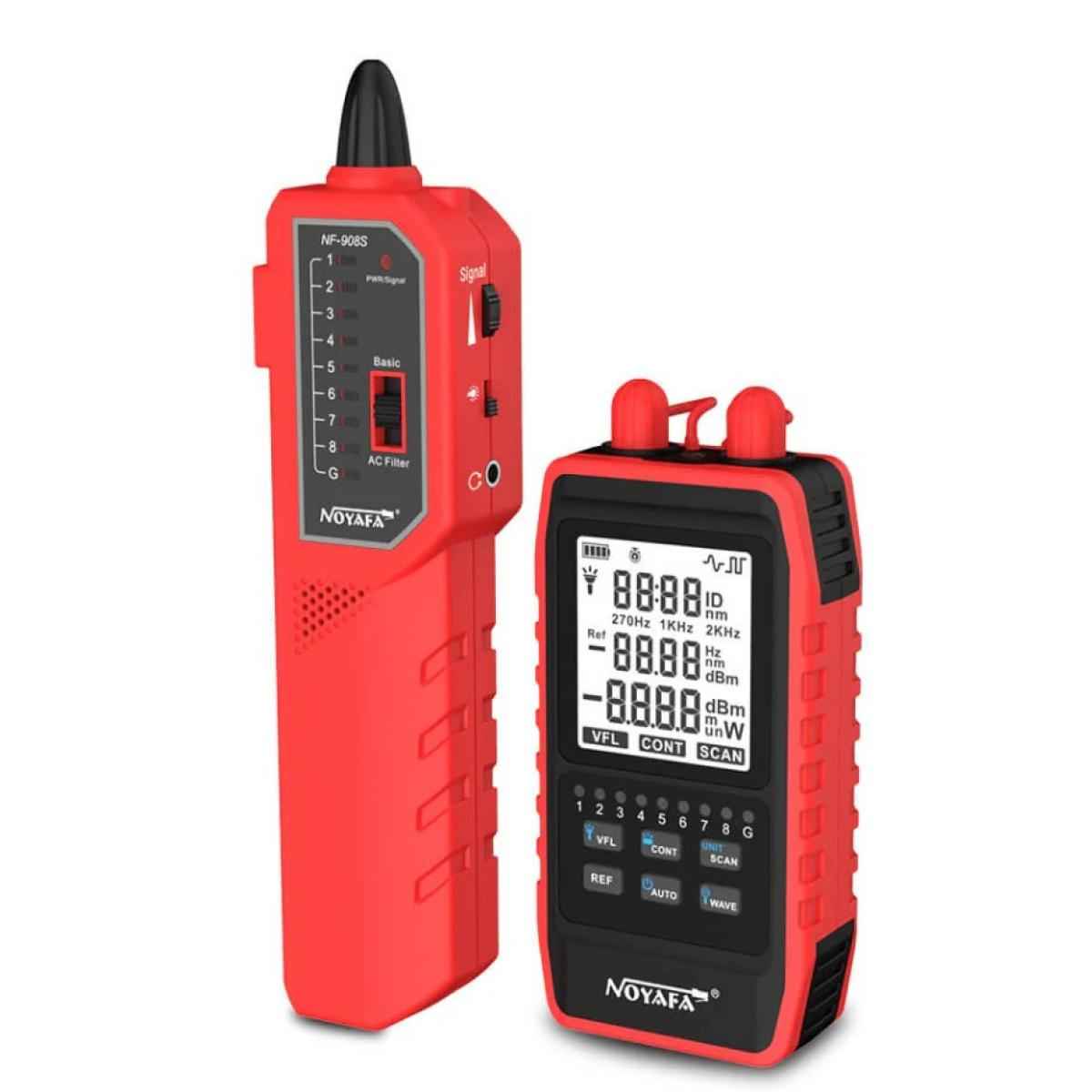 NOYAFA NF-908S Series Optical Power Meter with Visual Fault Locator and Network Cable Tester