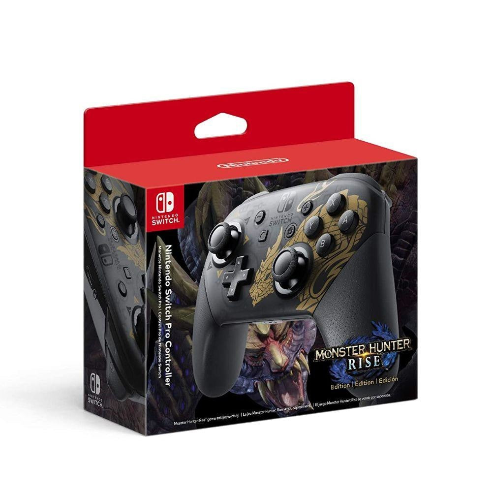 Nintendo Switch Pro Controller Monster Hunter Rise Edition - Switch with gamepad