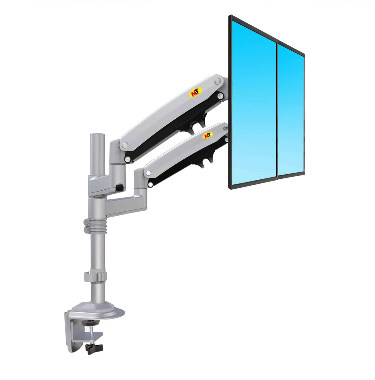 NORTH BAYOU H180 MONITOR STAND FOR 22-32-inch MONITORS - WHITE