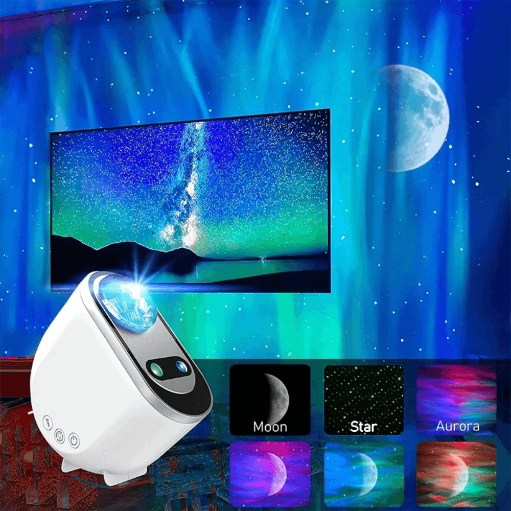 Gameak Collection Northern Lights Aurora Projector Galaxy Star Bluetooth Speaker