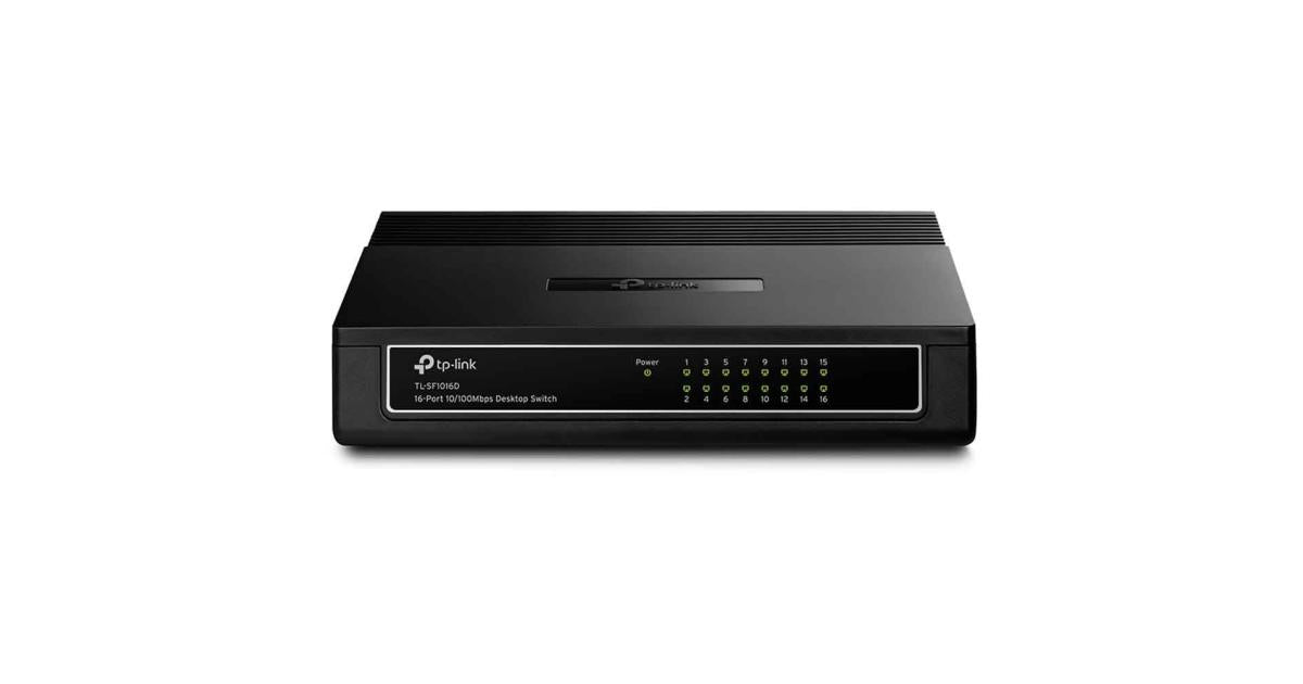 TP-LINK TL-SF1016D 16-Port 10/100Mbps Desktop Switch